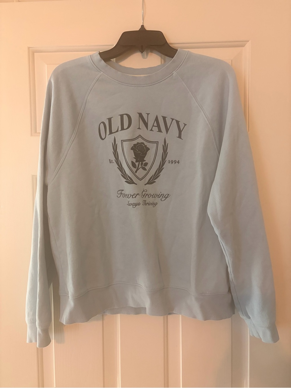 Old Navy Light Blue Crewneck Sweatshirt - Men's